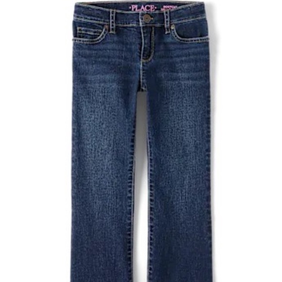 NWT Children’s Place Bootcut Blue Jeans — Size XXL girls or S women - Picture 1 of 4